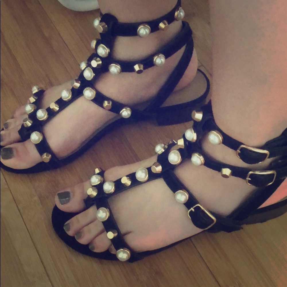 Studded sandals
